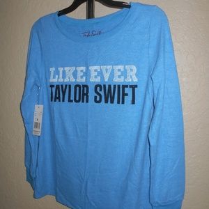 New! TAYLOR SWIFT "like ever" sweater top fuzzy S